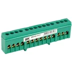 Шина PE земля корпусный изолятор на DIN-рейку ШНИ-6х9-14-К-З