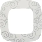 Valena ALLURE Рамка 1 пост Нарцисс хром универсальная