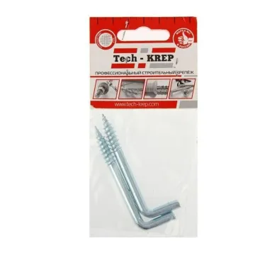 Шуруп 6х75 Г-образный крюк (2шт) - пакет