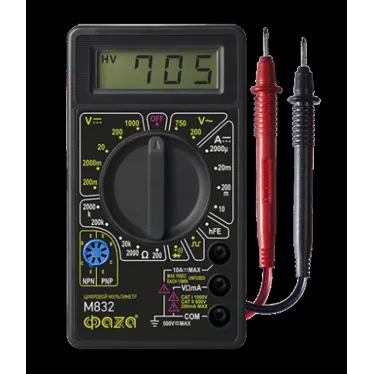 Мультиметр цифровой M832 ФАZА