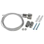 Система подвеса светильников LLED-А-SUSPENSION В комплекте два металлических троса длиной 1м, крепежные элементы.Скоба в комплект не входит.