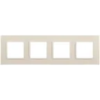 Рамка для розеток и выключателей Elegance 14-5014-02 Classic, на 4 поста, слоновая кость