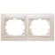 Рамка на 2 поста гор., СУ, Plano, сл.кость, 1-502-02