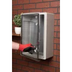 Бокс пластиковый с монтажной платой прозр. дверь 500х350х190 мм IP65 PROxima