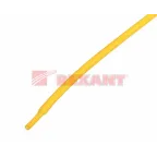 Термоусаживаемая трубка 2,0 1,0 мм, желтая, упаковка 50 шт. по 1 м, REXANT