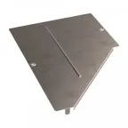                  Крышка переходника левого Стандарт INOX (AISI 409) 600х300
               