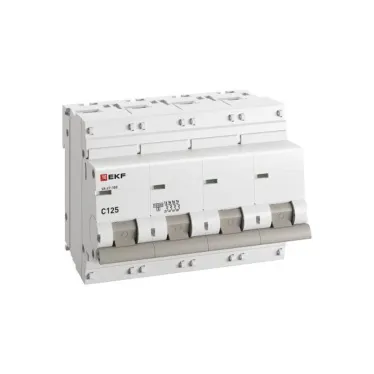 Автоматический выключатель ВА 47-100 4P 125А (C) 10kA PROxima