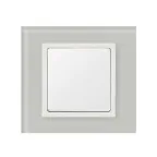 Рамка на 3 поста, S82N, натуральный - белый (стекло)