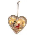 Новогодний декоративный светильник Сердце, 9*10 см, 4 LED, 2*ААА ENGDS-5L
