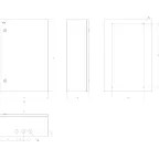 Корпус металлический SIMPLE ЩМПг-07 (600х400х175) IP54 У2 серый