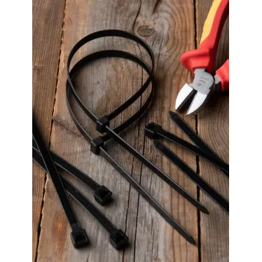 Хомут P6.6 стандартный черный 7.6x350 (100шт) FlexLock PROxima