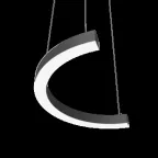 Светильник светодиодный ДСО-12Вт 4000К Enso C черный