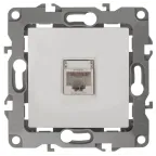Розетка информационная RJ45, Эра12, белый, 12-3107-01