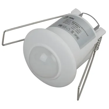 Датчик движения белый, мощность 1200 Вт, 360 гр.,6М,IP20 MD 019 ЭРА