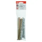 Дюбель фасадный с шурупом 10х135 TSX потайной бортик, полипропилен, шестигранная головка (4шт)