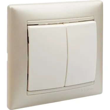 VALENA Рамка 1 пост белая/серебро