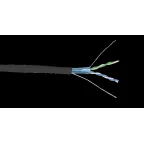 Витая пара F/UTP кат 5E 2 пары LDPE OUTDOOR 1м черный GENERICA