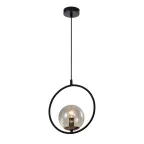 Светильник подвесной (подвес) Misericordia 5147-201 1 х Е14 40 Вт черный/медь лофт - кантри потолочный
