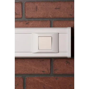 Выключатель 10А, 1 клавишный проходной без индикатора