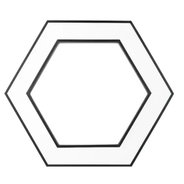 Светильник LED Geometria Hexagon SPO-123-B-40K-045 45Вт 4000K 2500Лм IP40 600*80 черный подвесной драйвер внутри