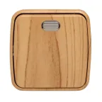 Выключатель 1-клавишный ОП Минск 10А с индикатором светлое дерево