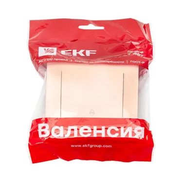 Валенсия выключатель 1-кл. 10А кремовый проходной