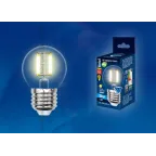 Лампа светодиодная LED 6вт 200-250В шар прозрачное 500Лм Е27 3000К Sky филамент