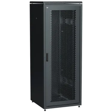Шкаф сетевой 19' LINEA N 42U 800х800мм перфорированная передняя дверь задняя металлическая черный