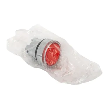 Исполнительный механизм кнопки XB4 красный плоский возвратный без фиксации, с подсветкой