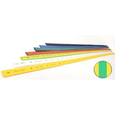 Трубка термоусаживаемая ТТУ 5/2.5 желто-зеленая (1м)