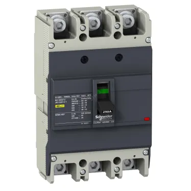 Выключатель автоматический трехполюсный EZC250 36 KA/415В 3Т 225 A