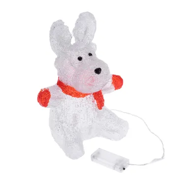 Акриловая светодиодная фигура Олененок в шарфе 20х17х30 см, 24 светодиода, батарейки 2хAA (не входят в комплект) | 513-314 | NEON-NIGHT