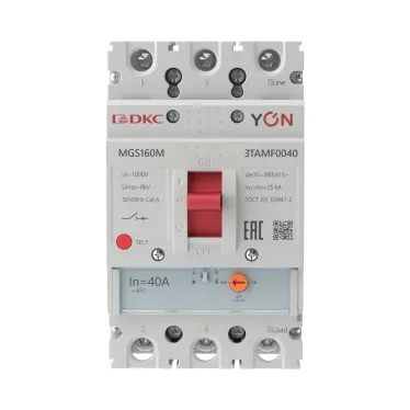 Выключатель автоматический YON MGS160 3P 32-40A 25kA