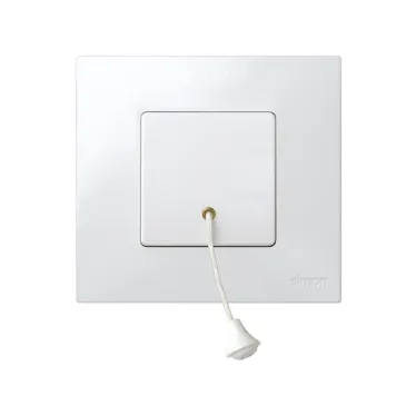 Кнопка со шнуром, 10А 230В, S27, белый