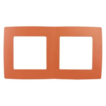 Рамка на 2 поста, Эра12, оранжевый, 12-5002-22