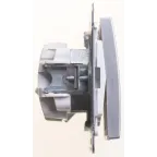 W59 Выключатель трехклавишный, 10АХ, механизм, матовый хром