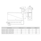 Кронштейн с опорой основание 400мм (2мм)