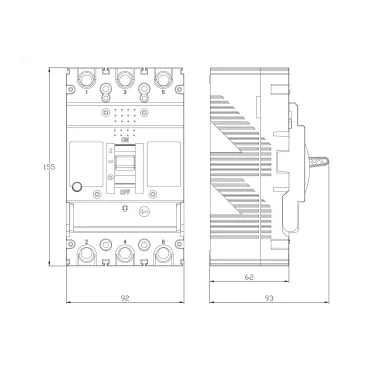 Выключатель автоматический YON MGS160 3P 32-40A 25kA