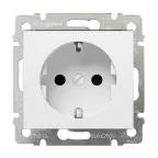 VALENA Розетка с заземлением в рамку белая