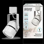 Светильник трековый на шинопровод под лампу 1хGU10 AC 220В Белый IP20 D80х145мм однофазный Track Gauss