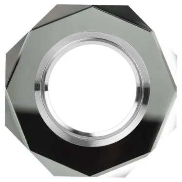 Светильник декор стекло многогранник MR16,12V/220V, 50W, GU5,3 зеркальный/хром (50/210 DK5 СH/SL