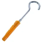 Шуруп-полукольцо 6х60 с полипропропиленовым универсальным дюбелем 10.0х61 (2шт)