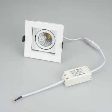 Светильник CL-KARDAN-S102x102-9W Warm (WH, 38 deg) | 024137 | Arlight