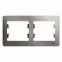 GLOSSA рамка 2-постовая горизонтальная платина