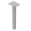 Стойка потолочная сварная устойчивая 400 мм, толщ. 2,0 мм, гальван. цинк