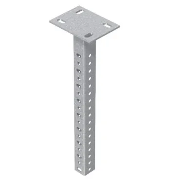 Стойка потолочная сварная устойчивая 400 мм, толщ. 2,0 мм, гальван. цинк