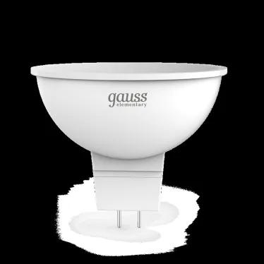 Лампа светодиодная LED 11 Вт 850 лм 4100К софит MR16 нейтральный GU5.3 AC 220В Elementary Gauss