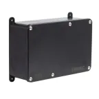 Коробка индустриальная 203х128х69 мм, IP68 с гладкими стенками, черная