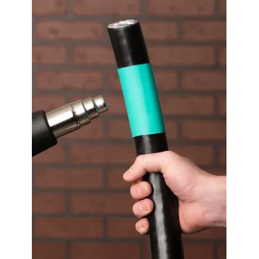 Трубка термоусаживаемая ТУТ нг 40/20 зеленая в отрезках по 1м PROxima