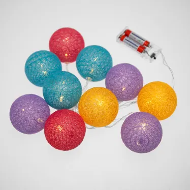 Тайские фонарики Фейерверк 1,5 м, прозрачный ПВХ, 10 LED, теплый белый, питание 2 х АА (батарейки не в комплекте) | 303-099 | NEON-NIGHT